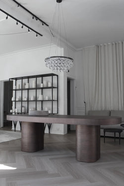 Oval dining table 250cm