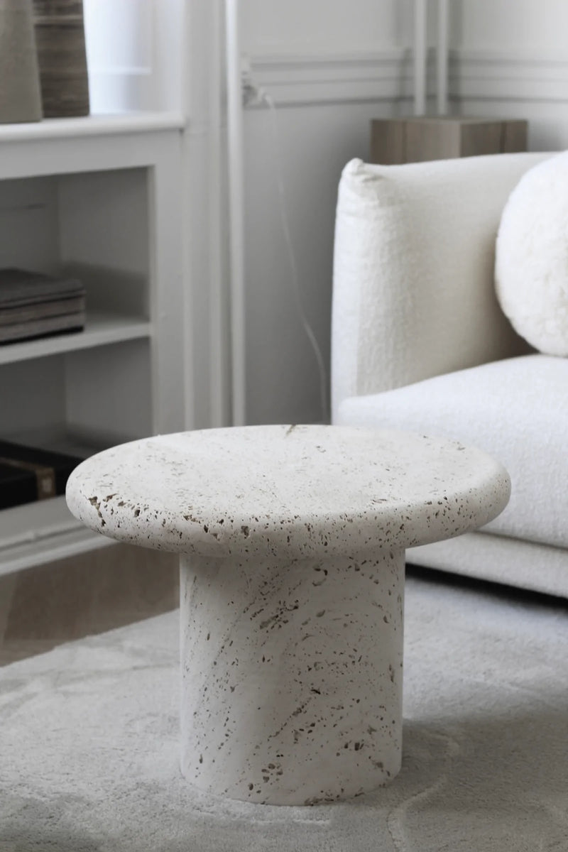 Nomad coffee table ø60cm Travertine