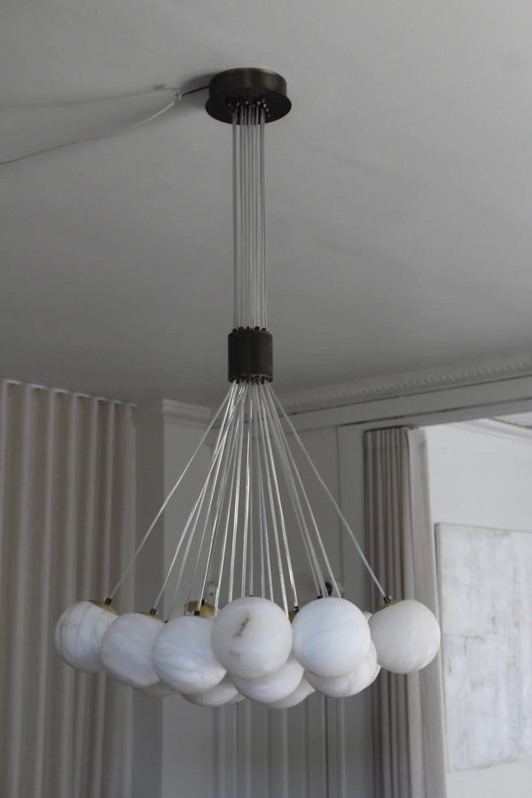 Globe chandelier
