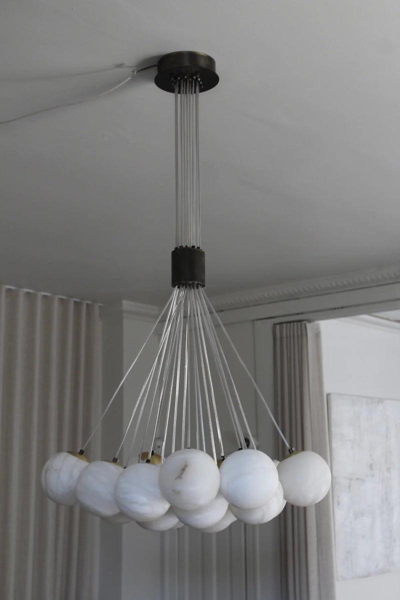 Globe chandelier