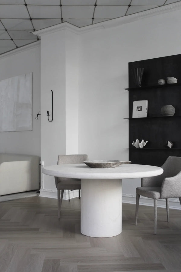 Nomad dining table ø100cm Sandstone