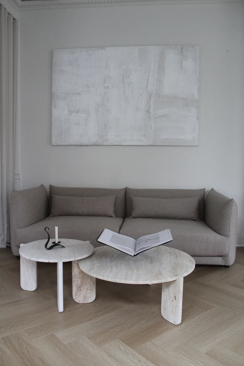 Romo Travertine coffee table ø60cm