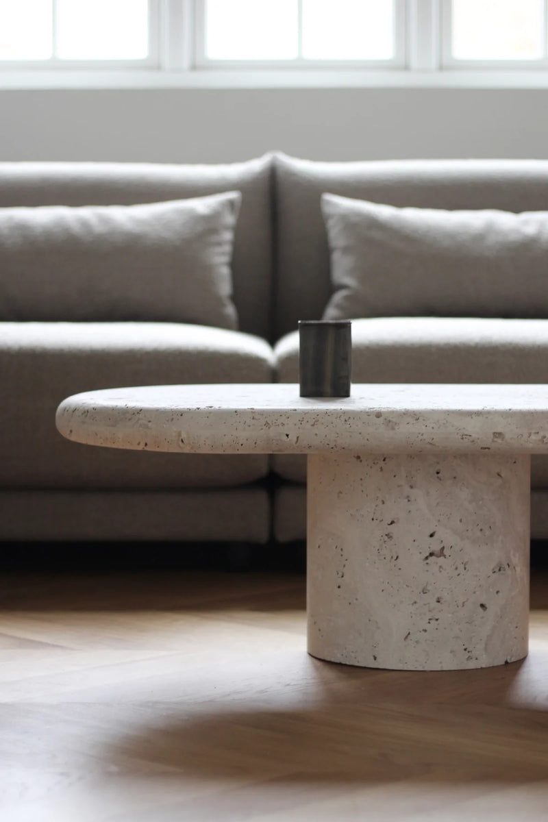 Nomad oval coffee table