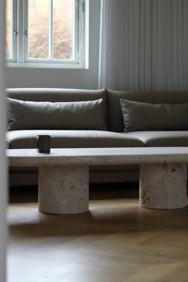 Nomad oval coffee table