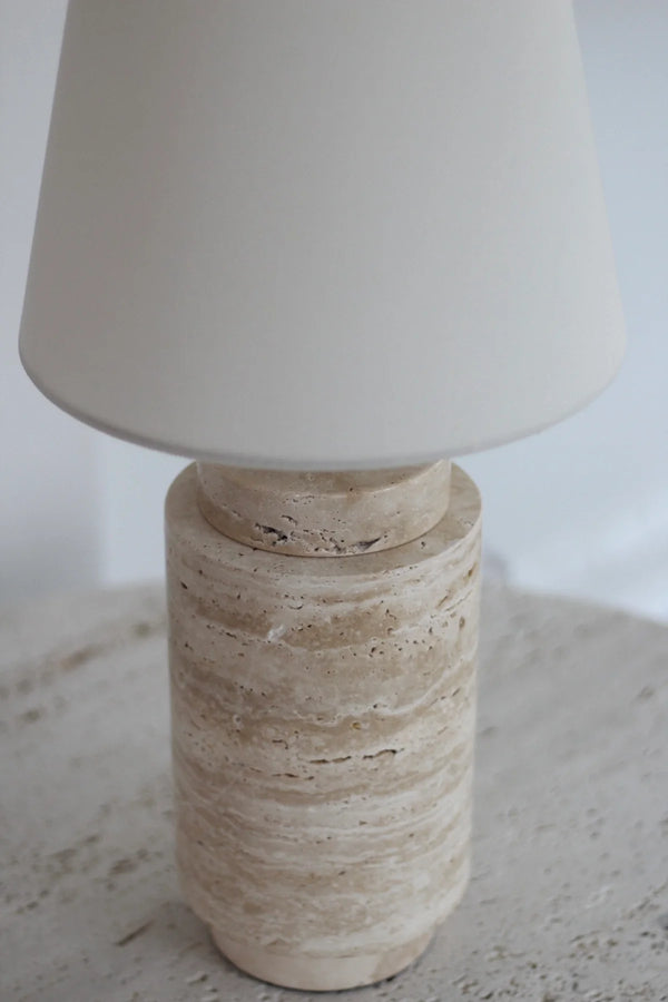 Table lamp travertine
