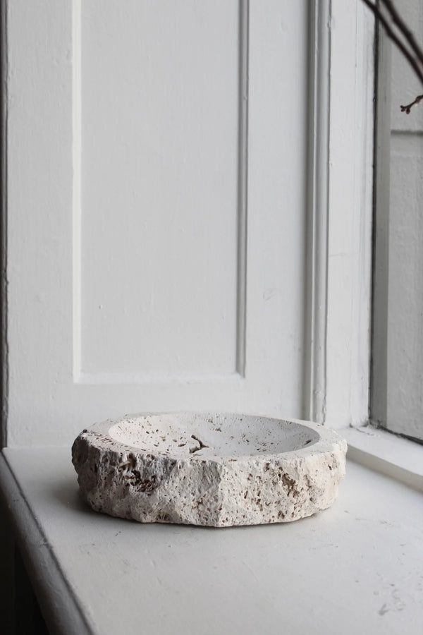 Travertine bowl